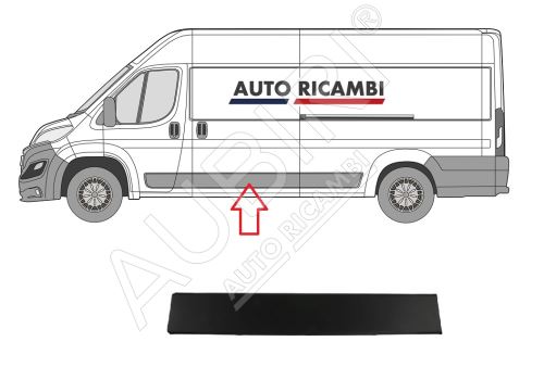 Ochranná lišta Fiat Ducato od 2014 ľavá, v strede, čierna