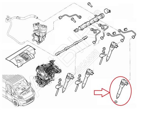 Vstrekovacia tryska Fiat Ducato od 2021 2,2D