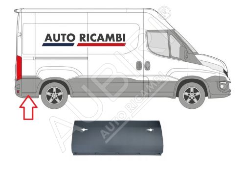 Ochranná lišta Iveco Daily od 2014 ľavá/pravá, za zadné koleso