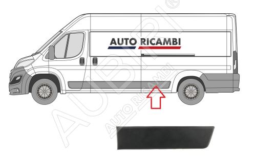 Ochranná lišta Fiat Ducato od 2014 ľavá, pred zadné koleso