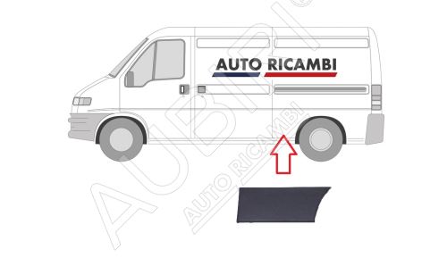 Ochranná lišta Fiat Ducato 2002-2006 ľavá, pred zadné koleso