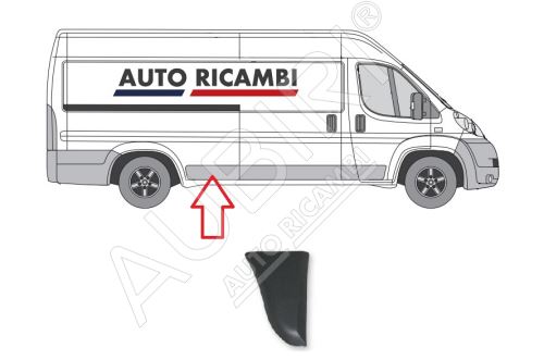 Ochranná lišta Fiat Ducato od 2006 pravá, pred zadné koleso