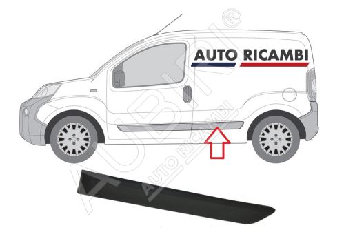 Ochranná lišta Fiat Fiorino od 2007 ľavá pred zadné koleso