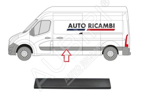 Ochranná lišta Renault Master od 2010 ľavá, posuvné dvere