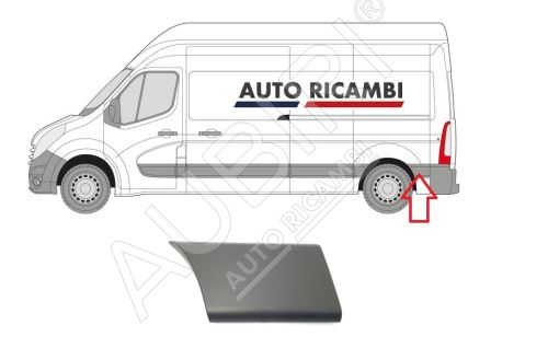 Ochranná lišta Renault Master od 2010 ľavá, za zadným kolesom