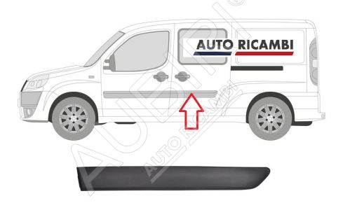 Ochranná lišta Fiat Doblo 2005-2010 ľavá, zadné dvere