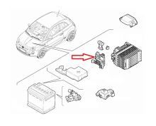Elektrický modul akumulátora Fiat 500 od 2015, Panda od 2016 1,0 (1)