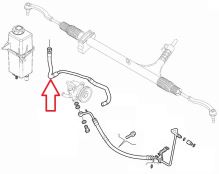 Hadica servoriadenia Fiat Ducato 2016-2021 2,3D z nádržky do čerpadla