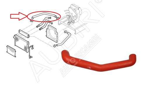 Hadica plniaceho vzduchu Iveco Daily 2000-2006 2,8 C11/13 z turba do intercoolera