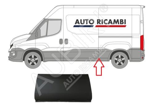 Ochranná lišta Iveco Daily od 2014 ľavá, pred zadným kolesom