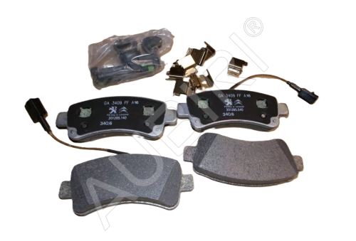 Brzdové doštičky Fiat Ducato od 2006 zadné, 2- snímače, s príslušenstvom, 20Q, typ Brembo