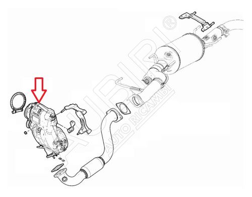 Filter pevných častíc DPF Fiat Ducato od 2021 2,2D s katalyzátorom