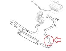 Hadica plniaceho vzduchu Fiat Doblo od 2010 1,6/2,0 D z intercoolera do klapky (2)