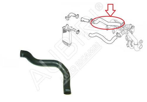 Hadica plniaceho vzduchu Fiat Ducato 1994-2006 2,8 JTD z intercoolera do klapky